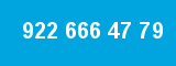 922 666 47 79 922 666 47 79